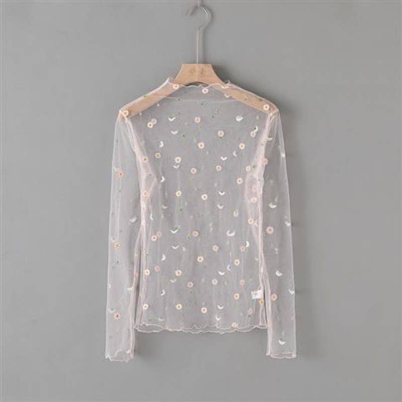Bloom & Lace Mesh Top