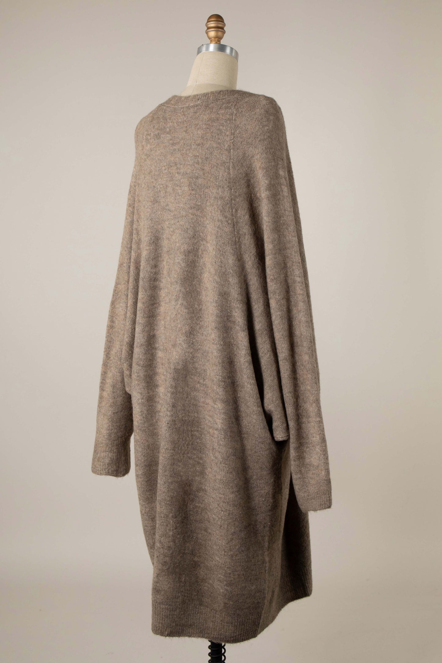 BATWING SLEEVE OVERSIZED SOFT KNIT CARDIGAN