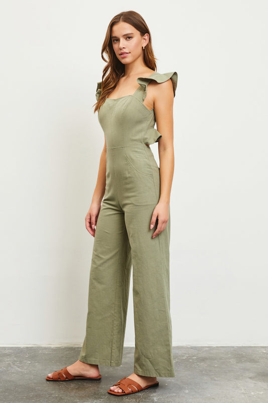 CUT BACK DETAIL JUMPSUIT