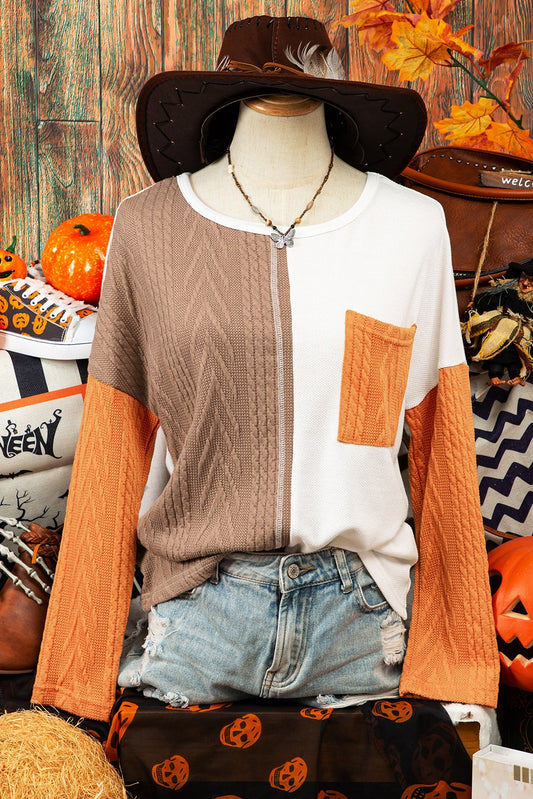 Autumn Blaze Textured Top