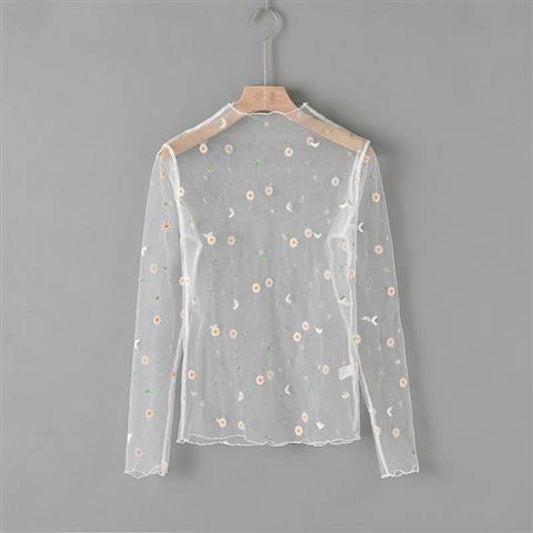 Bloom & Lace Mesh Top