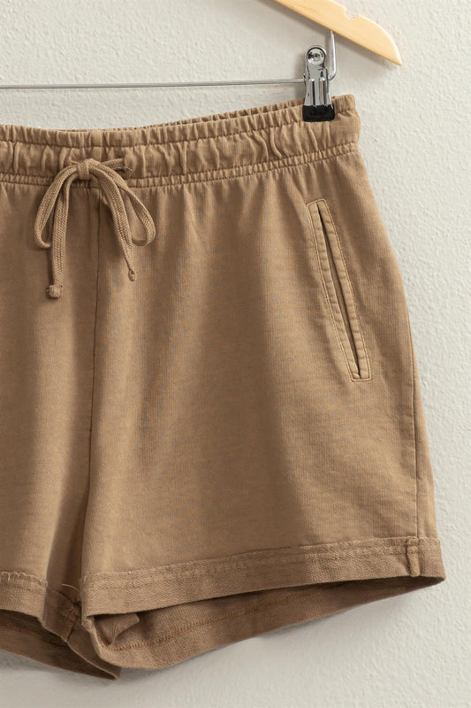 Raw Edge Detail Shorts