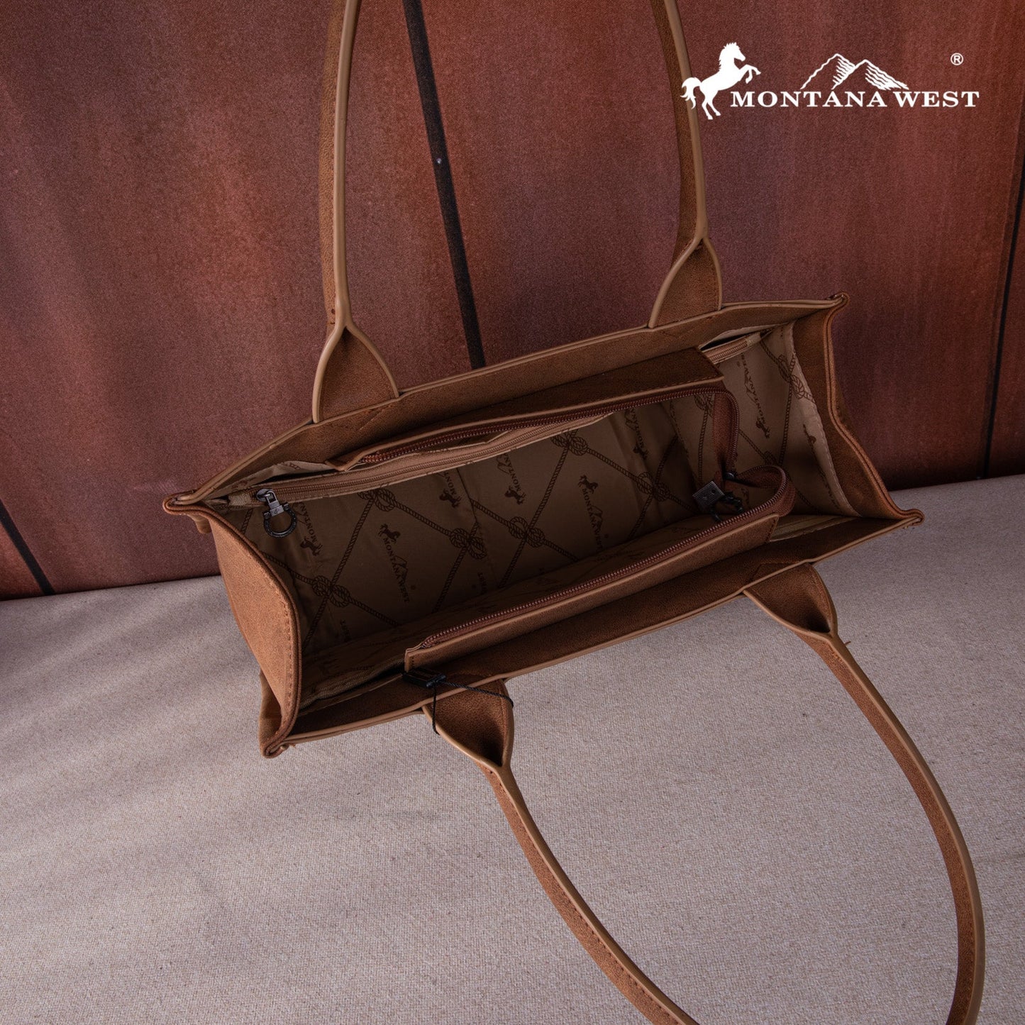 Montana West Embroidered Cut-out Concealed Carry Tote