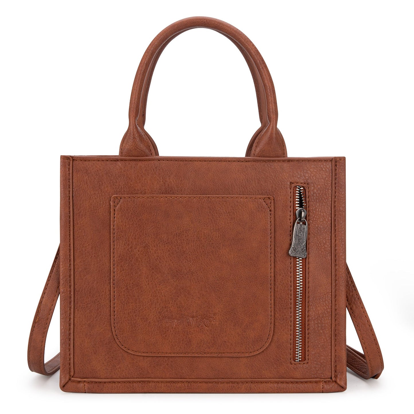 Trinity Ranch Floral Aztec Tooled Concealed Carry Tote/Crossbody