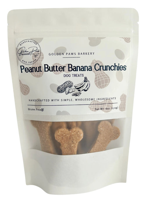 Peanut Butter Banana Crunchies Dog treats