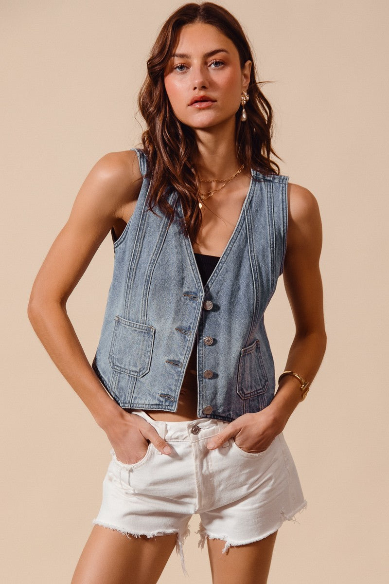 Rodeo Blues Denim Vest