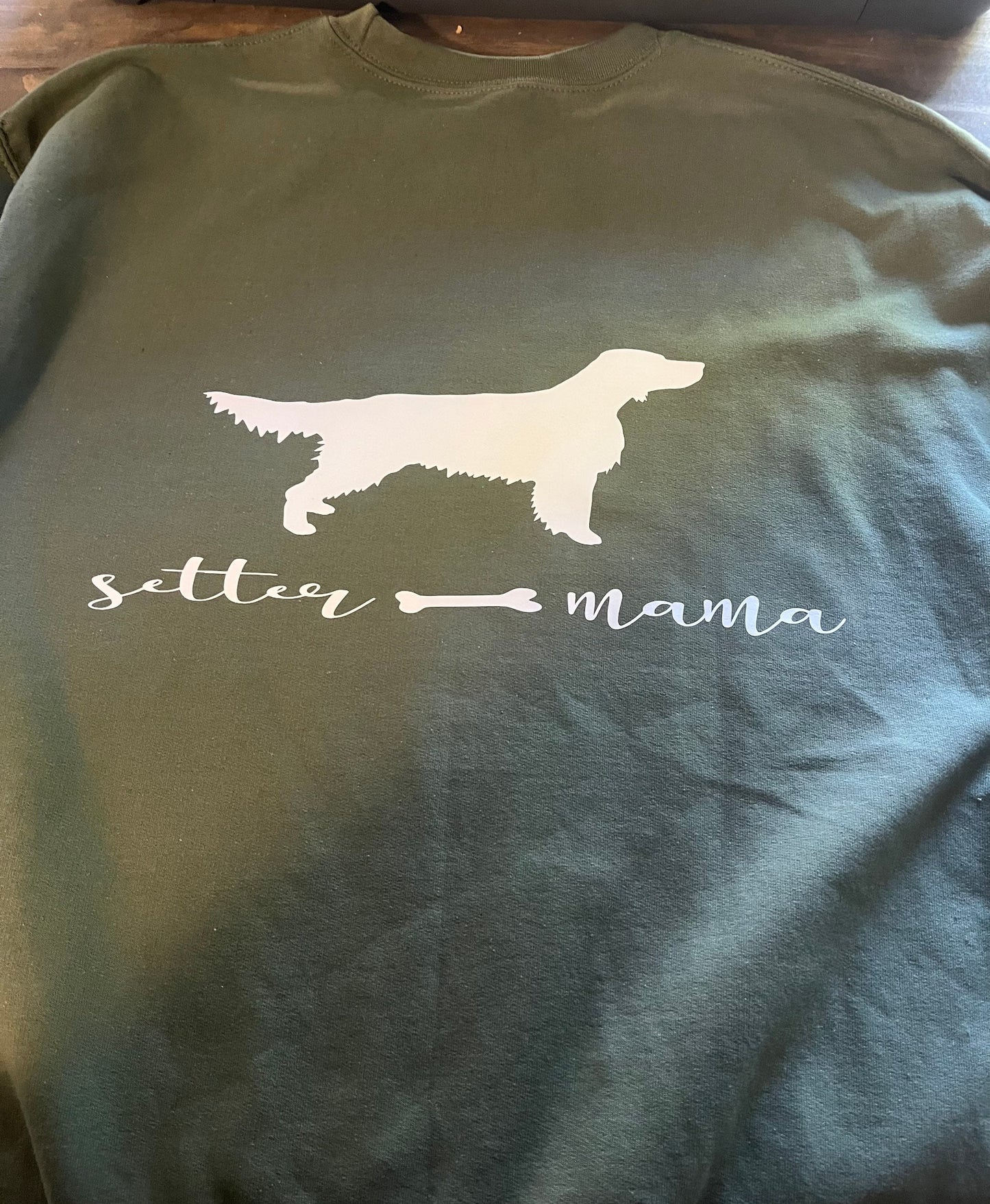Setter dog mom sweater