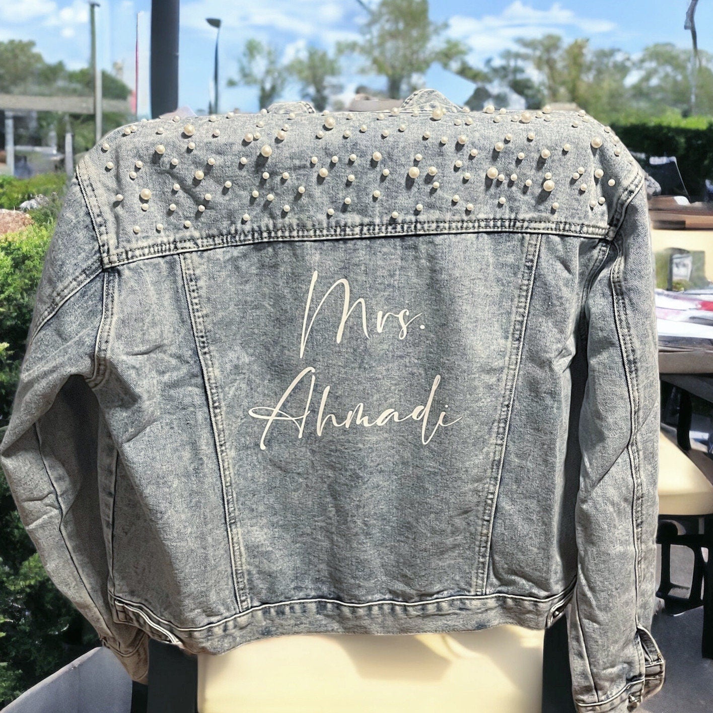 Custom jean jacket